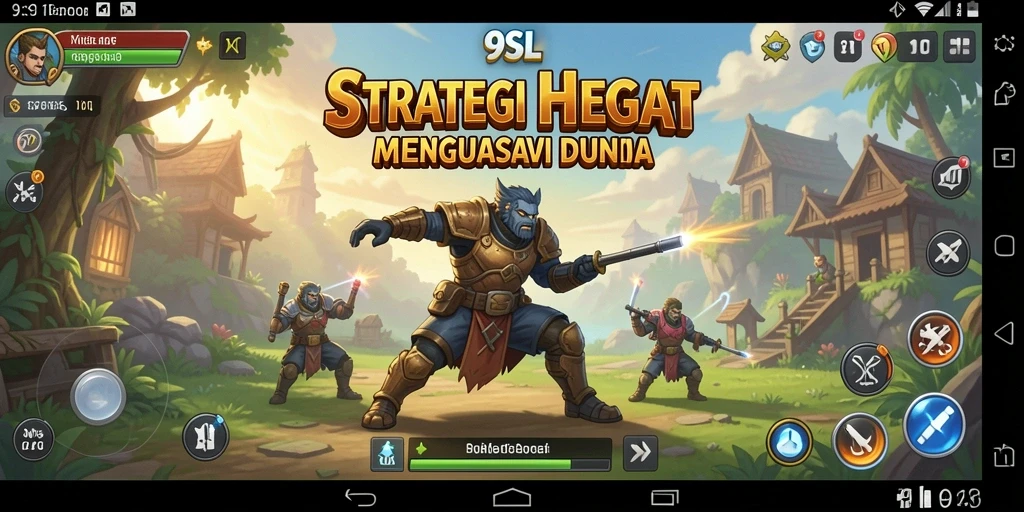 Screenshot gameplay 9SL menampilkan aksi strategi yang mendebarkan.