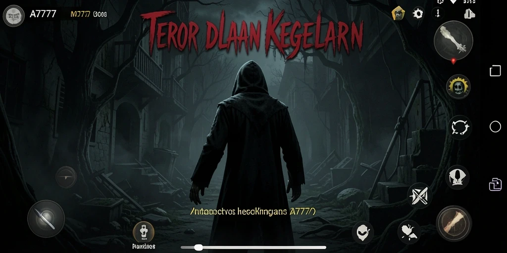 Tampilan gameplay A7777 yang menegangkan dan menakutkan.
