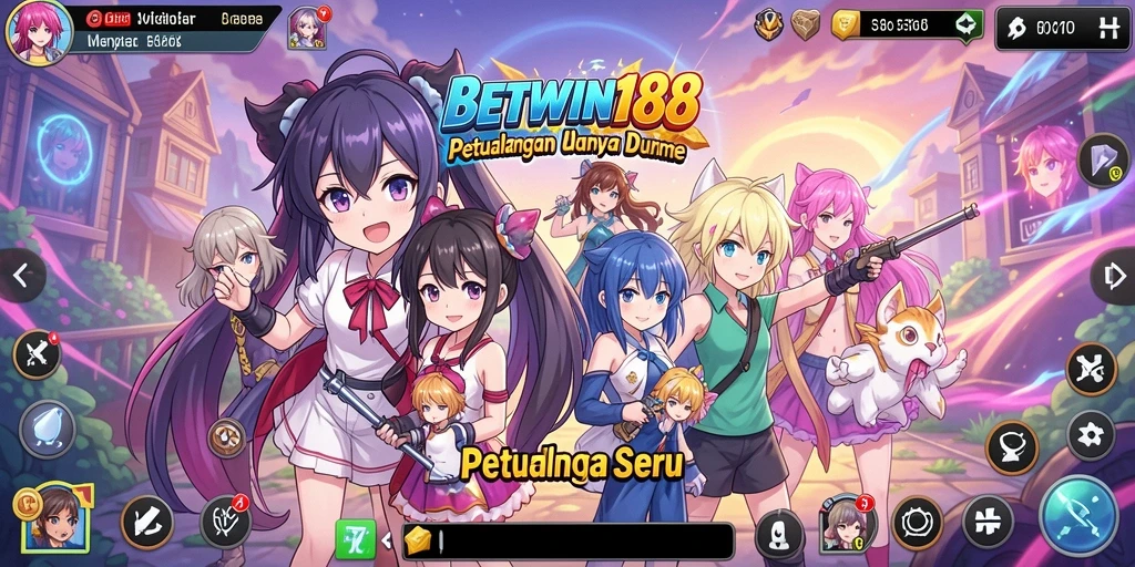 Screenshot gameplay BETWIN188 menampilkan aksi seru dan karakter anime favorit.