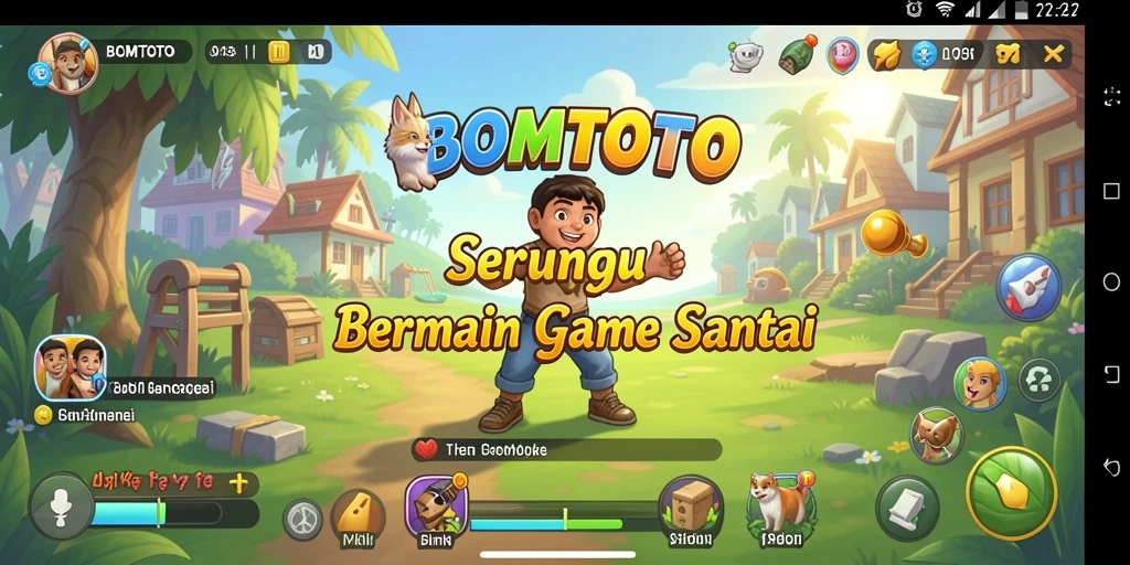 Screenshot gameplay BOMTOTO yang menggambarkan keseruan bermain.