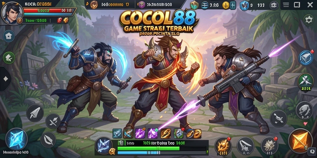 Tangkapan layar menunjukkan pertempuran epik dalam COCOL88.