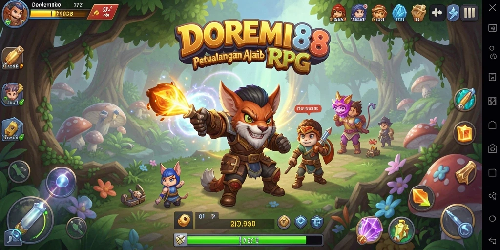 Tampilan gameplay RPG menakjubkan dari DOREMI88.