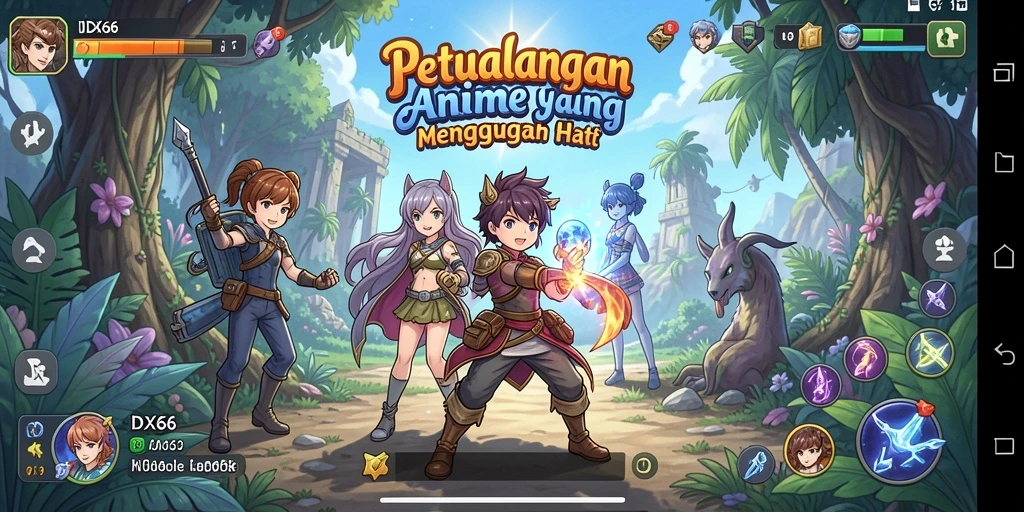 Tampilan gameplay <strong>IDX66</strong> yang seru dan penuh aksi dari karakter anime.