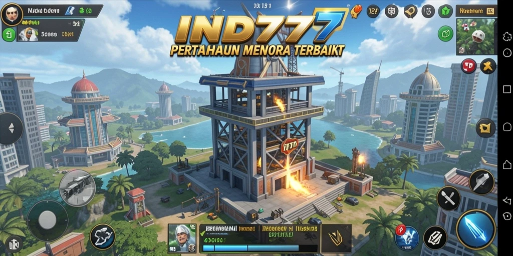Screenshot menampilkan aksi mendebarkan dalam permainan Tower Defense.