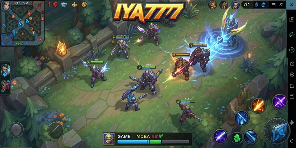 Screenshot gameplay seru dari IYA777 MOBA.
