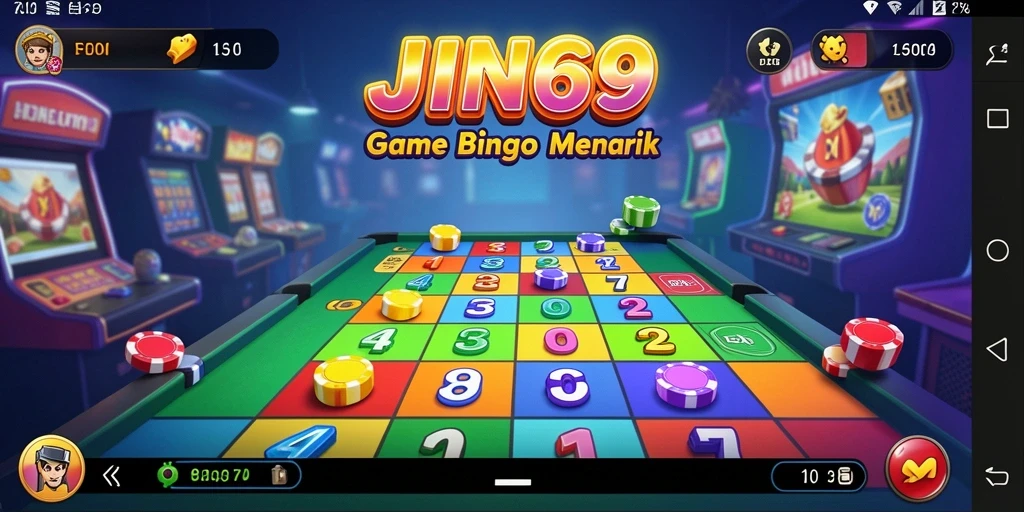 Tampilan menarik gameplay Bingo JIN69 dengan interaksi pemain.