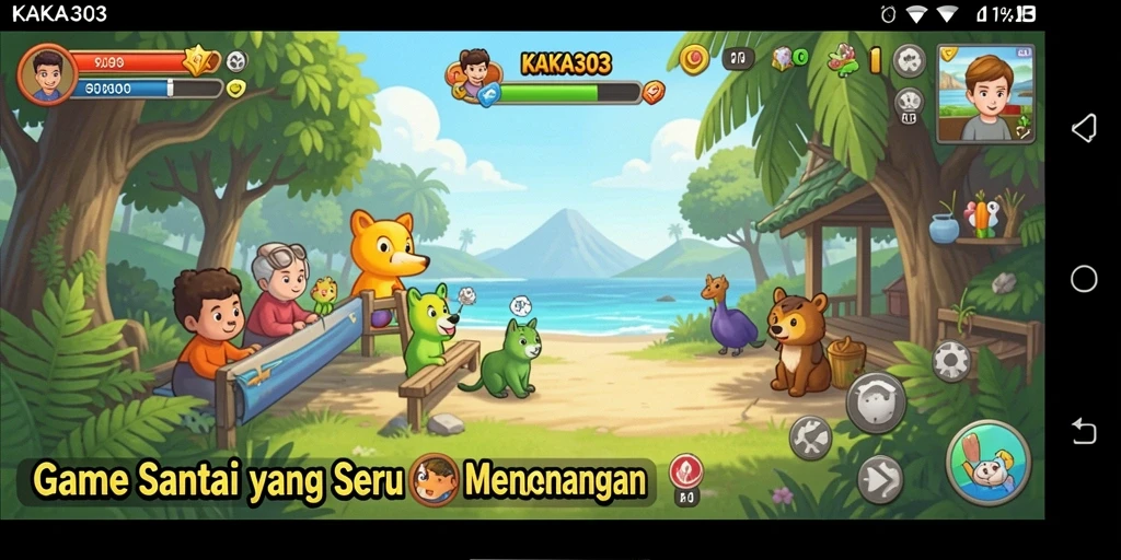 Gameplay KAKA303 yang ceria dan mengasyikkan.