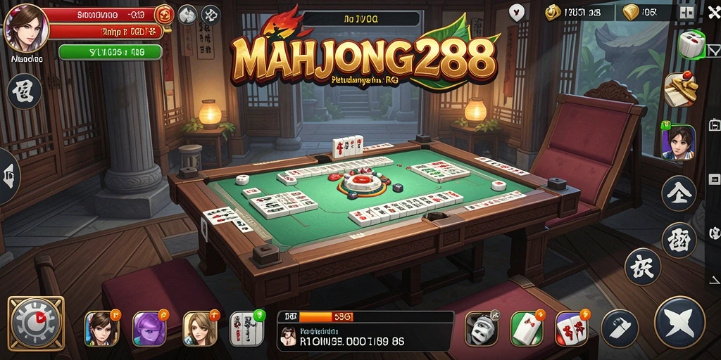 Tampilan gameplay MAHJONG288 yang menegangkan dan memukau.