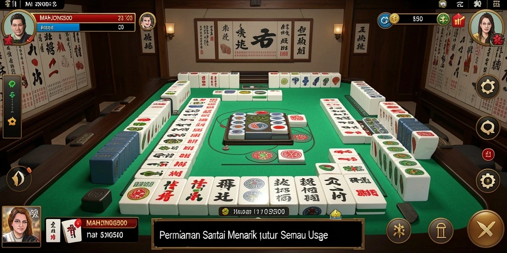 Screenshot gameplay <strong>MAHJONG500</strong> yang menunjukkan kesenangan bermain.