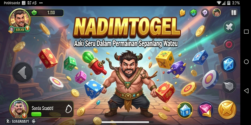 Tampilan aksi seru dalam NADIMTOGEL dengan gameplay mendebarkan.