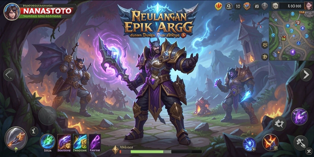 Screenshot NANASTOTO menampilkan aksi pertarungan seru dalam dunia ARPG.