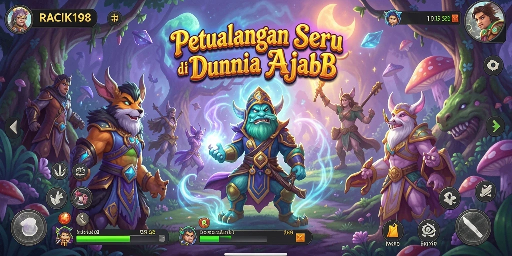 Gameplay seru dan menantang dalam RACIK198