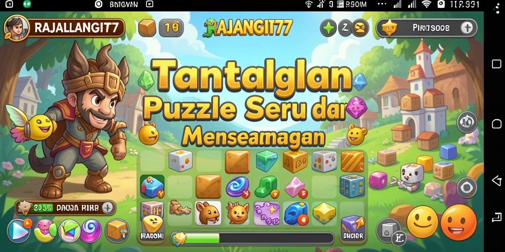 Tampilan gameplay seru dari RAJALANGIT77 yang menantang.