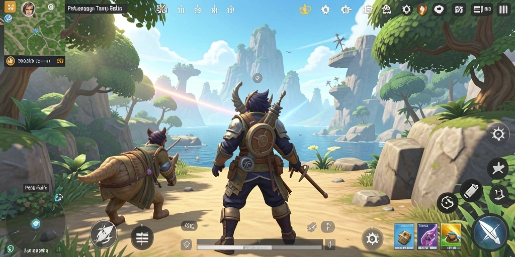 Tampilan gameplay Open World yang menakjubkan dan interaktif di SVIP2.