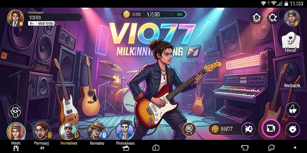 Tampilan gameplay VIO77 dengan interaksi musik yang seru.